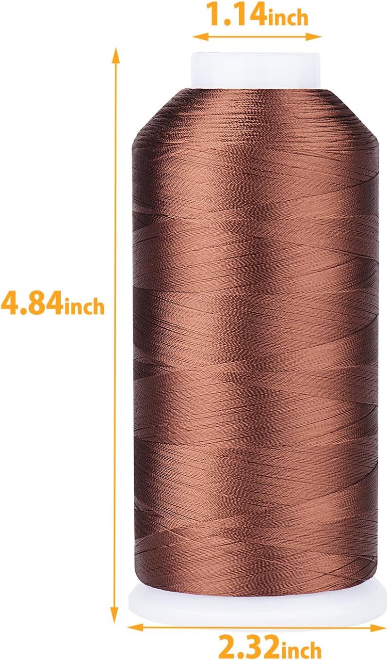 simthread Rayon Embroidery Thread 5500 Yards, 40wt 100% Rayon Viscose for Commercial and Domestic Machines - Sienna 1058 - Image 1